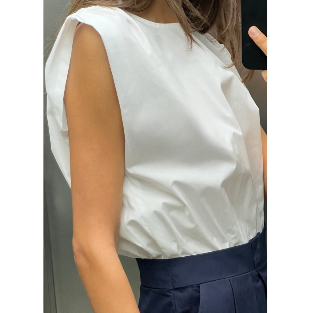 MIXED POPLIN FULL LENGTH JUMPSUIT SIZE M - Picture 2 of 7